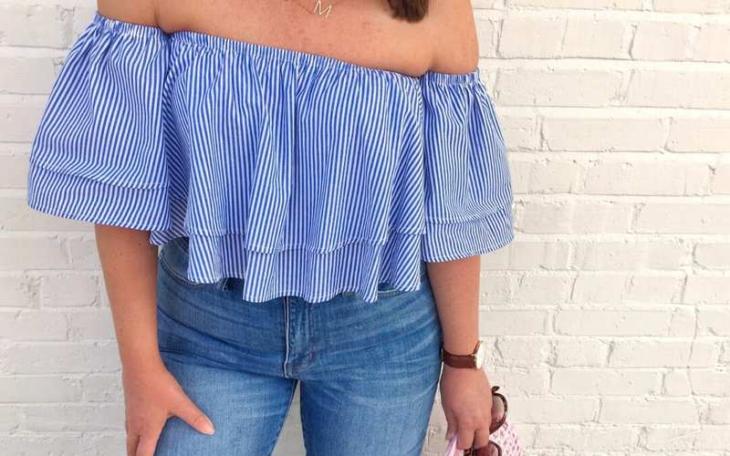 Summer Fashion: OTS Ruffle Top and Denim