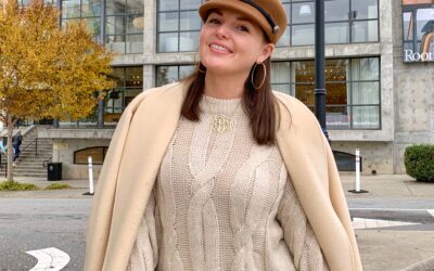 WINTER FASHION: CABLE KNIT SWEATER DRESS