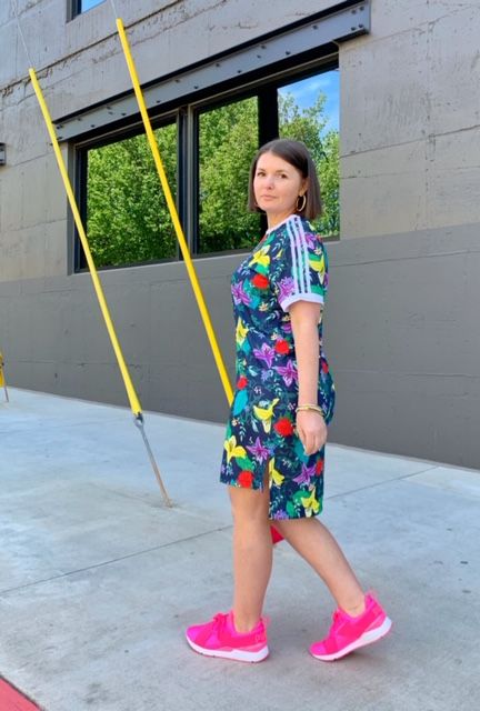 ADIDAS ORIGINALS FLORAL SPRING DRESS