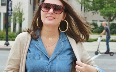 Fall Fashion Outfit: Denim Coverall Jumpsuit
