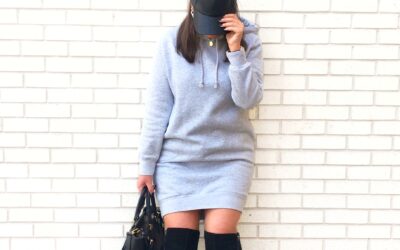 5 WAYS TO WEAR A SWEATSHIRT DRESS FOR FALL | THE RULE OF 5