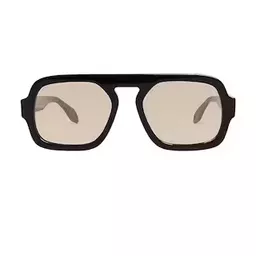 Elisa Johnson Jane Sunglasses Gloss Black from Revolve